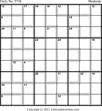 Killer Sudoku for 9/3/2021
