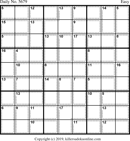 Killer Sudoku for 7/6/2021