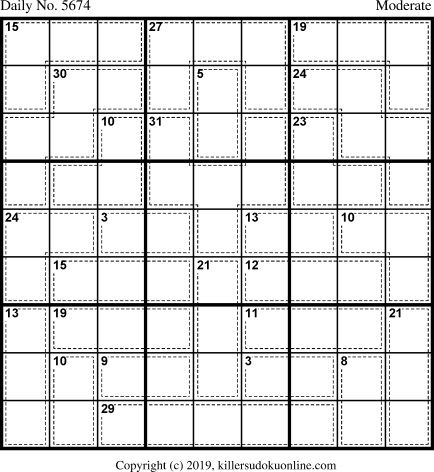 Killer Sudoku for 7/1/2021