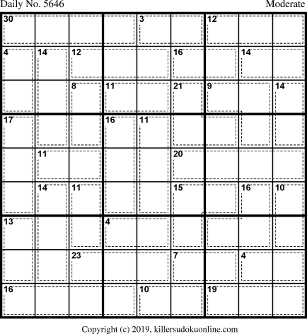 Killer Sudoku for 6/3/2021
