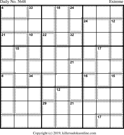 Killer Sudoku for 6/5/2021