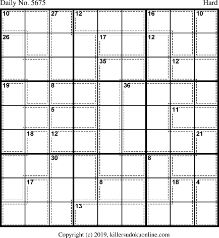 Killer Sudoku for 7/2/2021