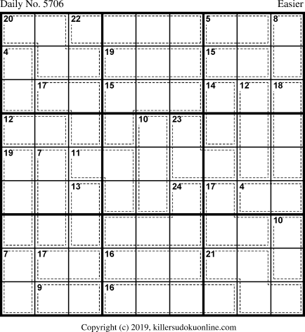 Killer Sudoku for 8/2/2021