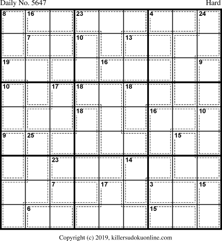 Killer Sudoku for 6/4/2021