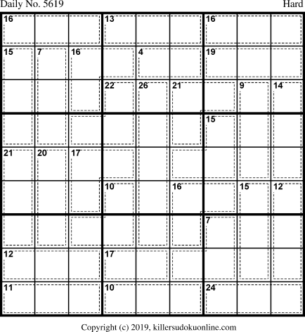 Killer Sudoku for 5/7/2021