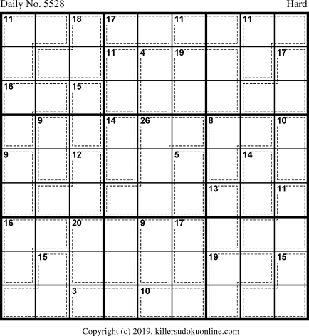 Killer Sudoku for 2/5/2021