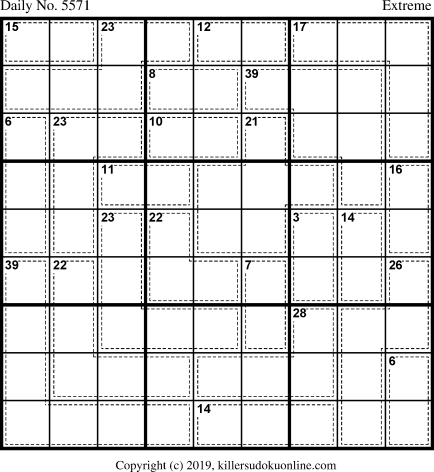 Killer Sudoku for 3/20/2021