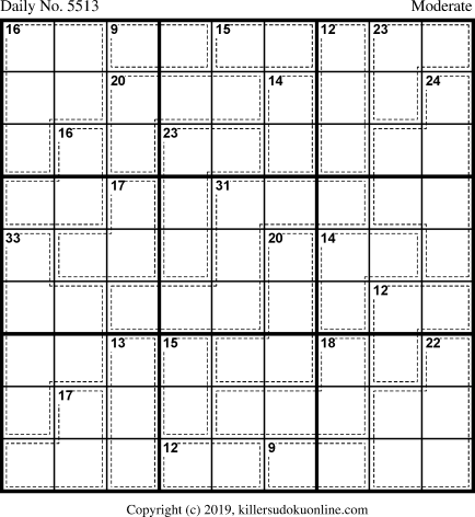 Killer Sudoku for 1/21/2021