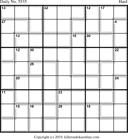 Killer Sudoku for 2/12/2021