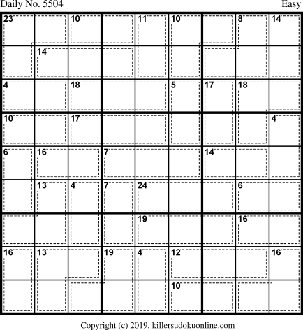 Killer Sudoku for 1/12/2021
