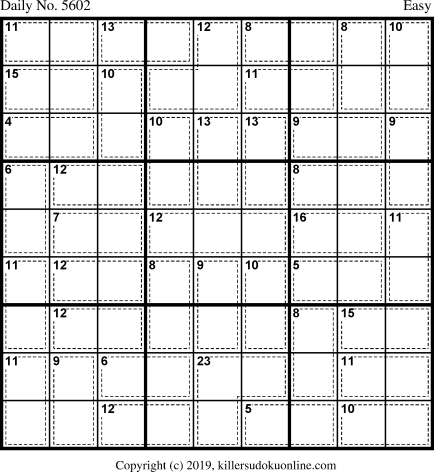 Killer Sudoku for 4/20/2021