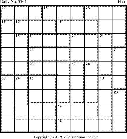 Killer Sudoku for 3/13/2021
