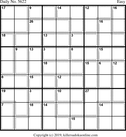 Killer Sudoku for 5/10/2021
