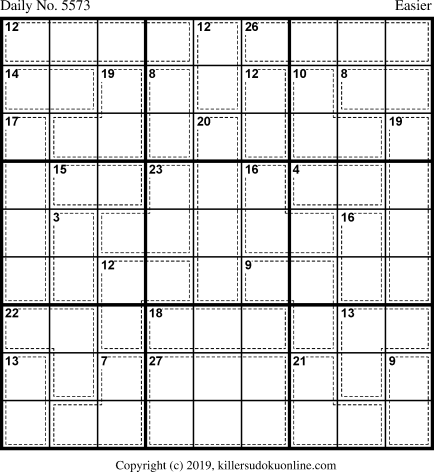 Killer Sudoku for 3/22/2021