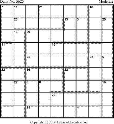 Killer Sudoku for 5/13/2021