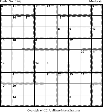 Killer Sudoku for 2/25/2021