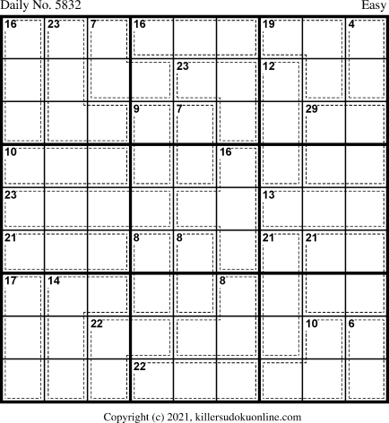 Killer Sudoku for 12/6/2021
