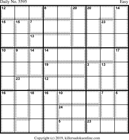 Killer Sudoku for 4/13/2021