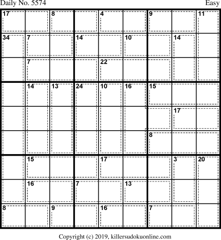 Killer Sudoku for 3/23/2021
