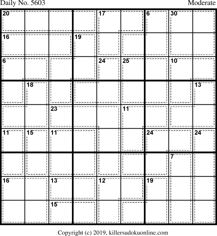 Killer Sudoku for 4/21/2021
