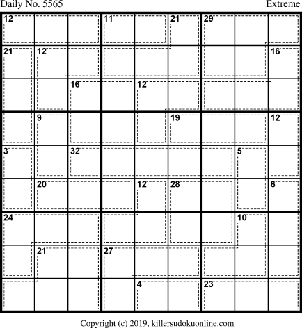 Killer Sudoku for 3/14/2021