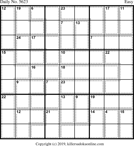Killer Sudoku for 5/11/2021