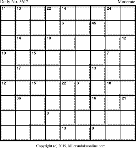 Killer Sudoku for 4/30/2021
