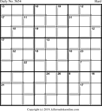Killer Sudoku for 6/11/2021