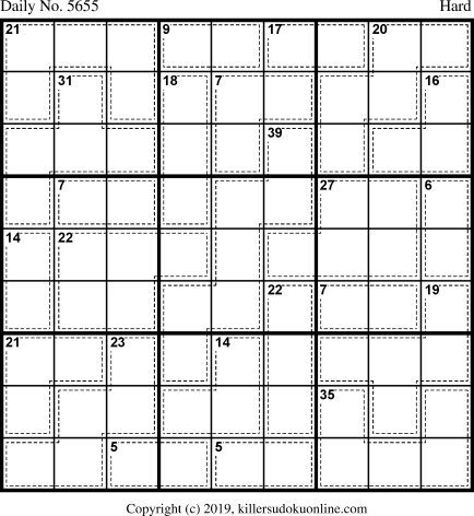 Killer Sudoku for 6/12/2021