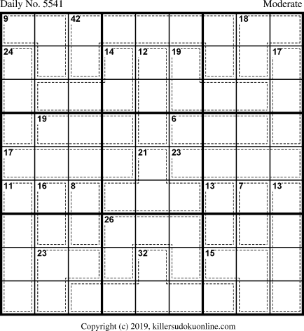 Killer Sudoku for 2/18/2021