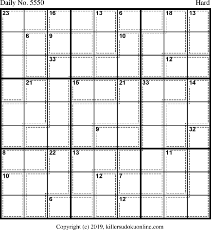 Killer Sudoku for 2/27/2021