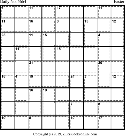 Killer Sudoku for 6/21/2021