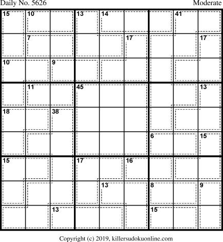Killer Sudoku for 5/14/2021