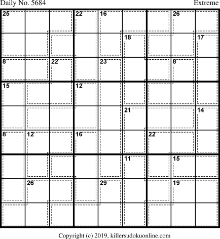 Killer Sudoku for 7/11/2021