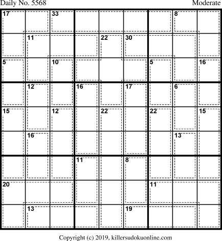 Killer Sudoku for 3/17/2021