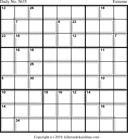 Killer Sudoku for 5/23/2021