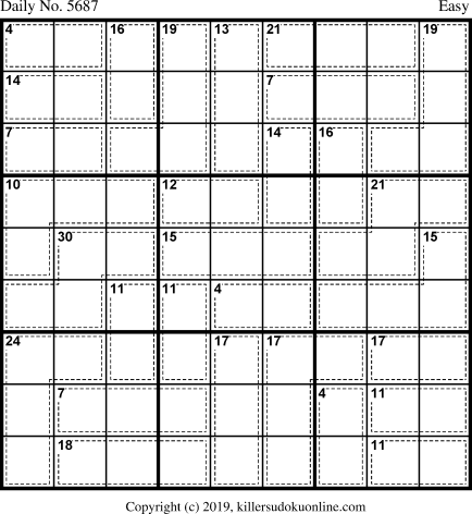 Killer Sudoku for 7/14/2021