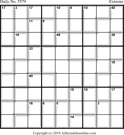 Killer Sudoku for 3/28/2021