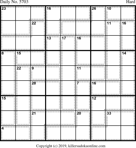 Killer Sudoku for 7/30/2021
