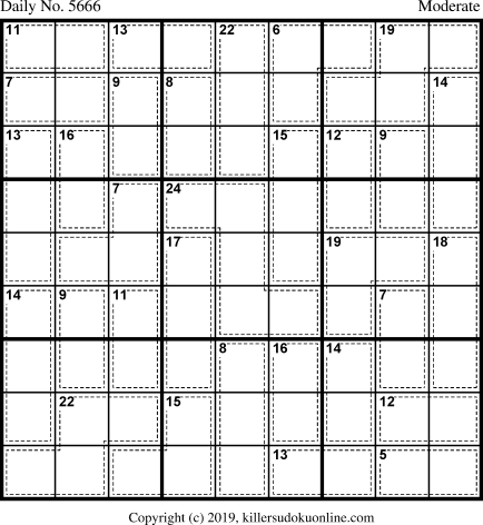 Killer Sudoku for 6/23/2021