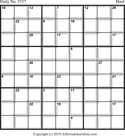 Killer Sudoku for 8/13/2021