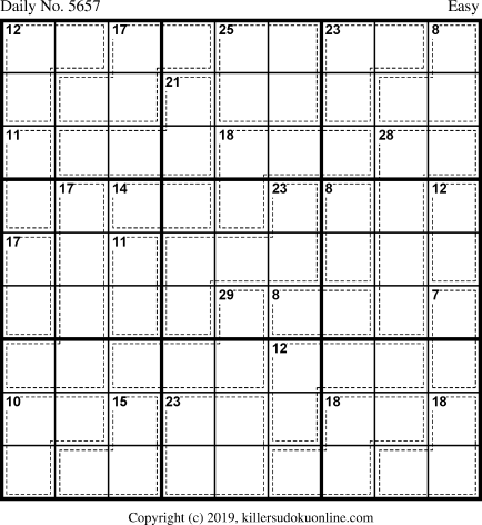 Killer Sudoku for 6/14/2021