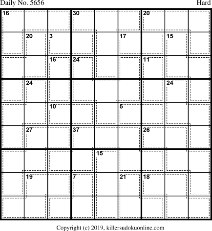 Killer Sudoku for 6/13/2021