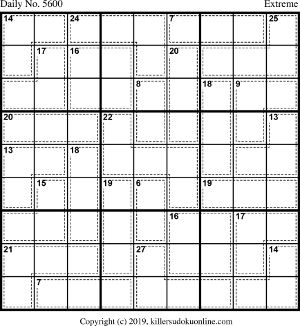 Killer Sudoku for 4/18/2021