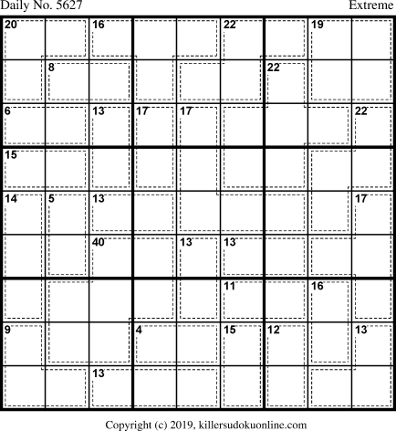 Killer Sudoku for 5/15/2021