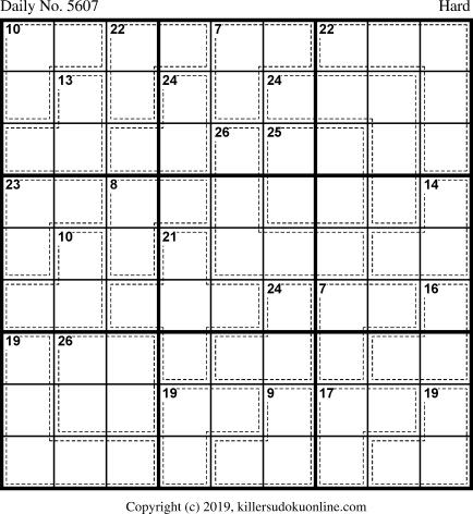 Killer Sudoku for 4/25/2021
