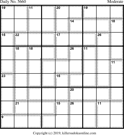 Killer Sudoku for 6/17/2021