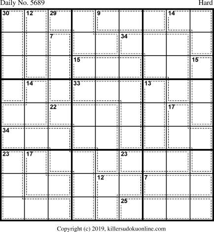 Killer Sudoku for 7/16/2021