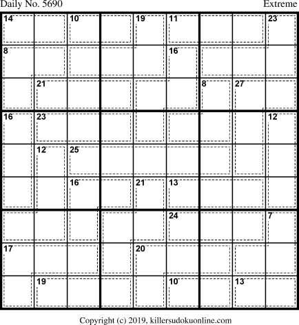 Killer Sudoku for 7/17/2021