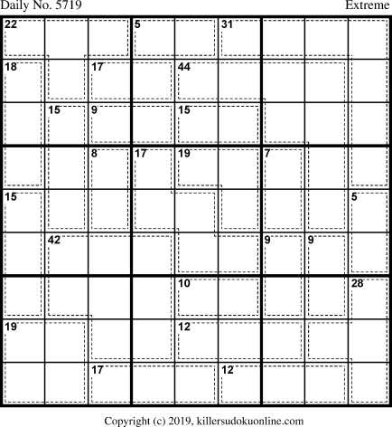 Killer Sudoku for 8/15/2021
